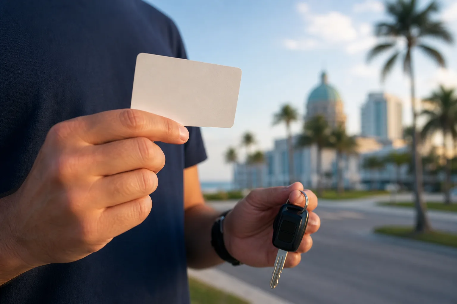 A Pinellas County Tax Collector driver-license office counter handling a license reinstatement